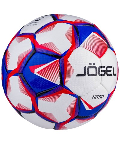 Мяч футбольный №5 Jogel Nitro №5 blue/white/red BC20 16940 - фото2