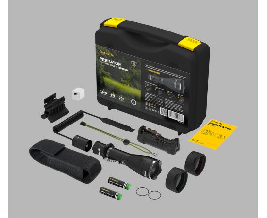 Тактический фонарь Armytek Predator Pro Hunting Kit F01704C
