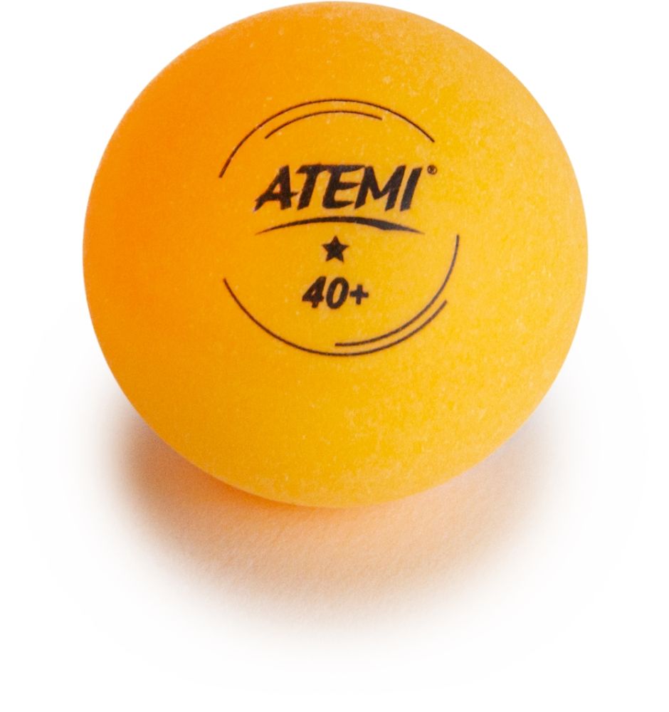 Мячи для настольного тенниса Atemi 1* оранжевые (6 шт) - фото2