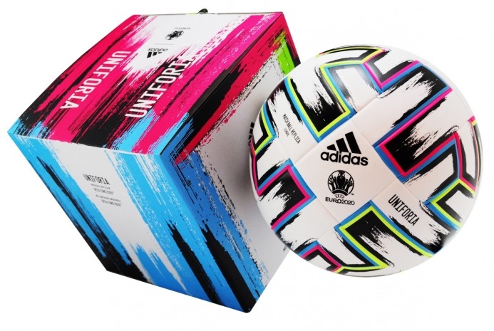 Мяч футбольный №5 Adidas Uniforia League Euro 2020 5 Fifa - фото
