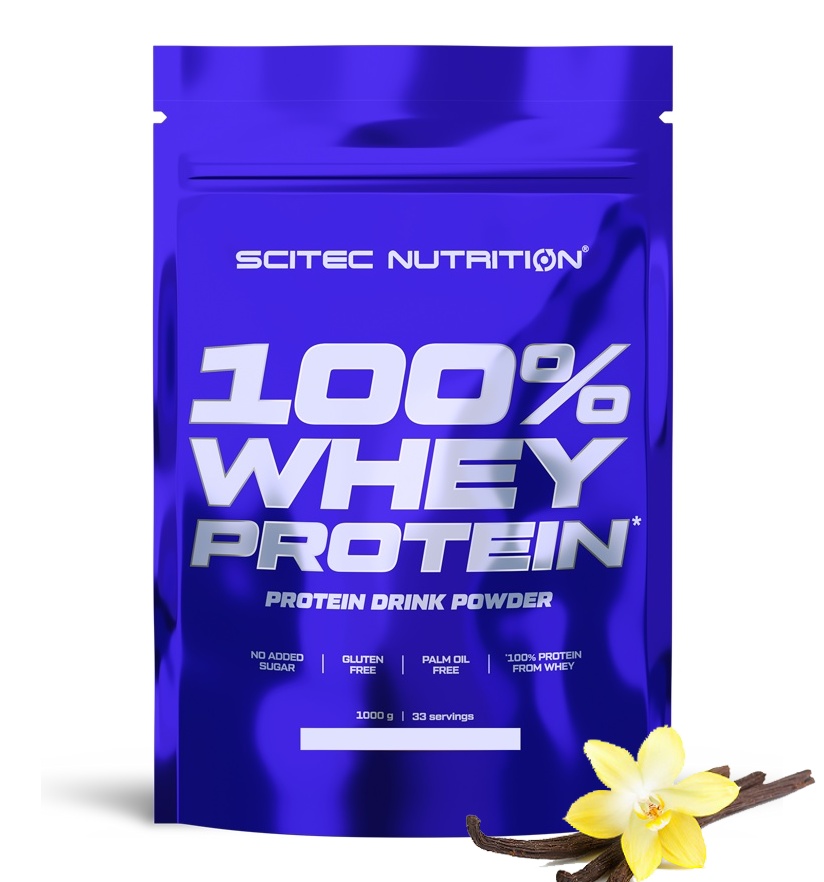 Протеин сывороточный (концентрат) Whey Protein Scitec Nutrition 1000г (ваниль)