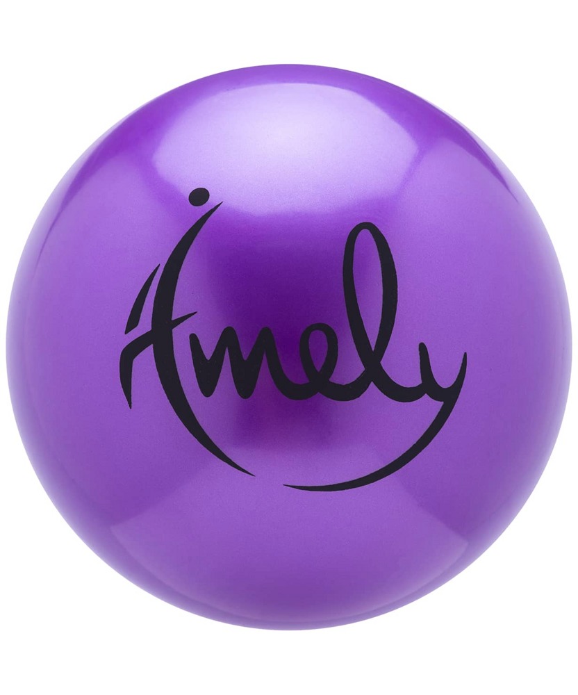 Мяч для художественной гимнастики Amely AGB-301 (15см, 280 гр) фиолетовый - фото