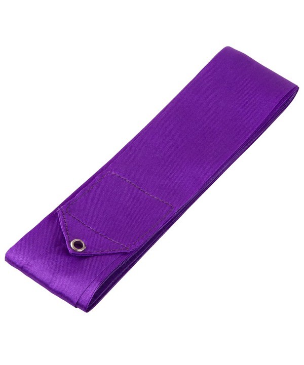 Лента гимнастическая Amely AGR-201 фиолетовая 6м - фото2