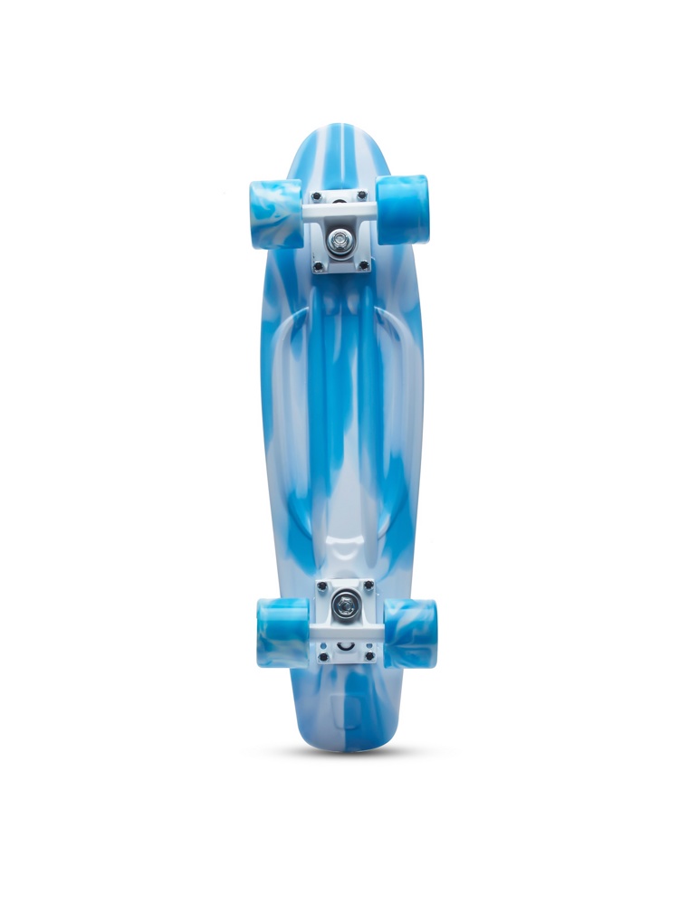 Пенни борд (скейтборд) ATEMI APB22D11 white/blue - фото2