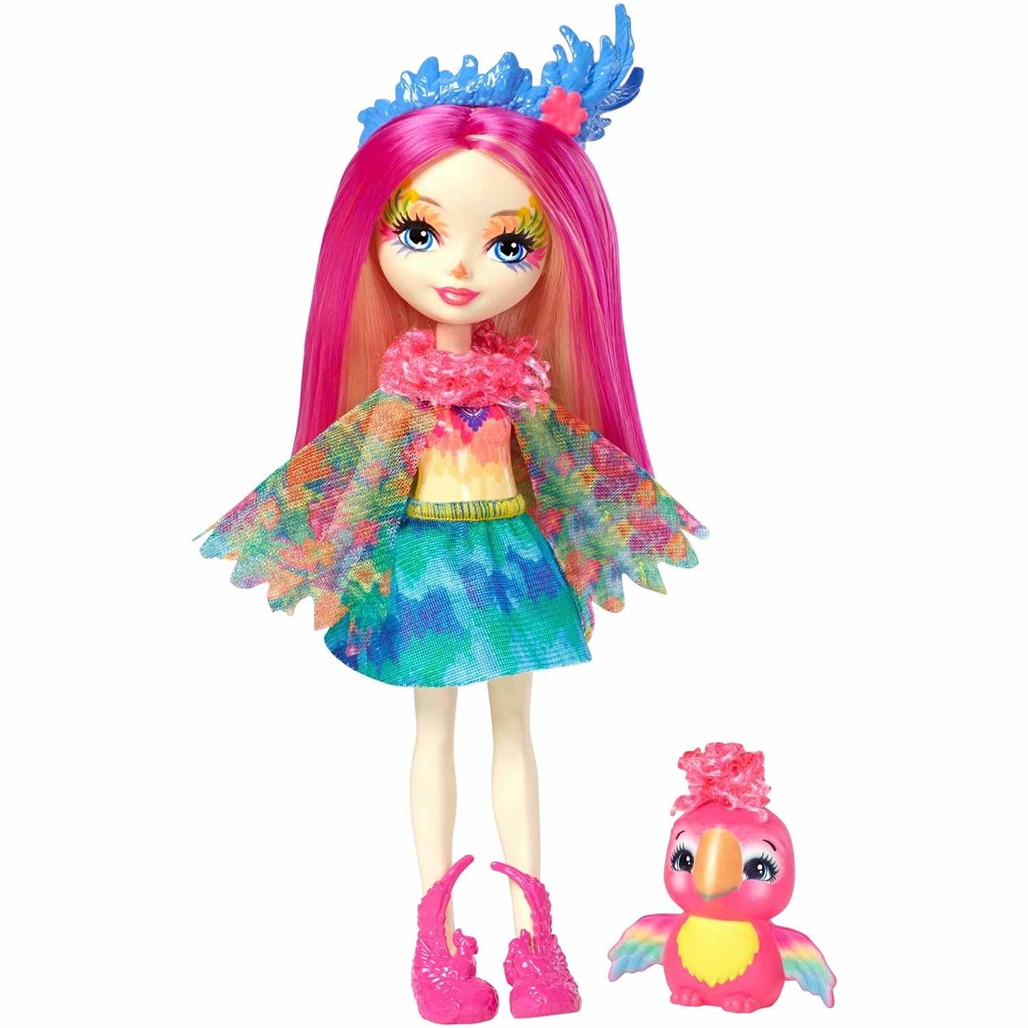 Кукла Пикки Какаду с питомцем птичка Шини 15см Enchantimals Mattel FJJ21 - фото