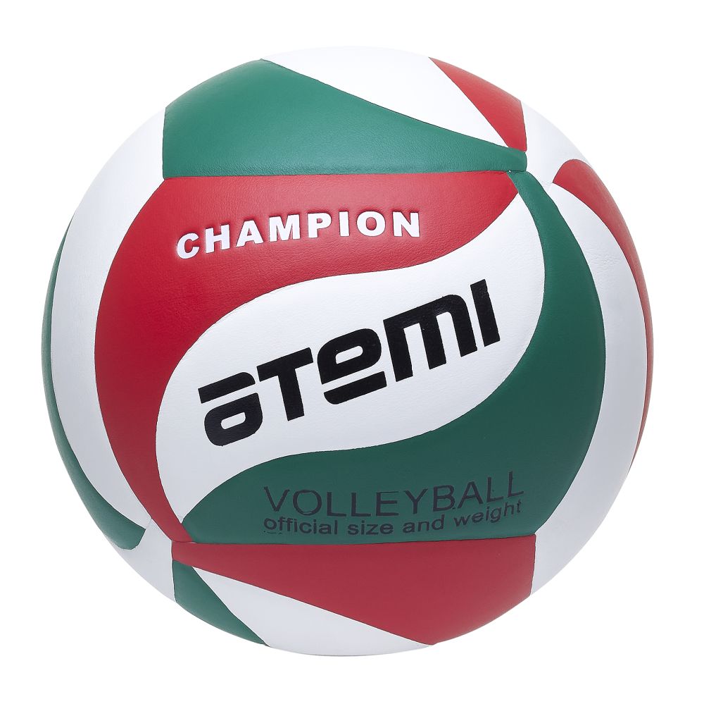 Мяч волейбольный №5 Atemi Champion green/white/red - фото