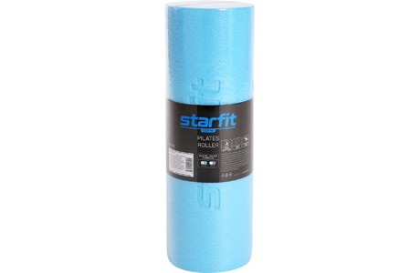 Ролик массажный для йоги STARFIT Core FA-501 (45см x 15см, синий/голубой) - фото