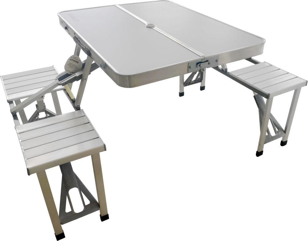 Набор туристической мебели (складной стол+4 стула) Atemi ATS-500 (Alu)