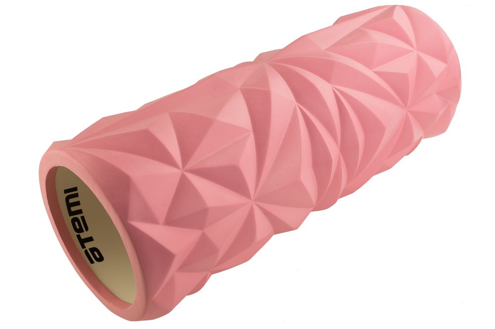 Ролик массажный для йоги ATEMI AMR02P (33x14см) розовый - фото