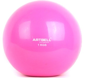 Мяч утяжеленный 1 кг (розовый) Artbell GB13-1 - фото