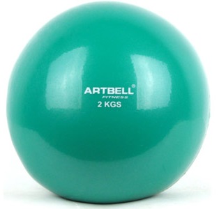 Мяч утяжеленный 2 кг (зеленый) Artbell GB13-2 - фото
