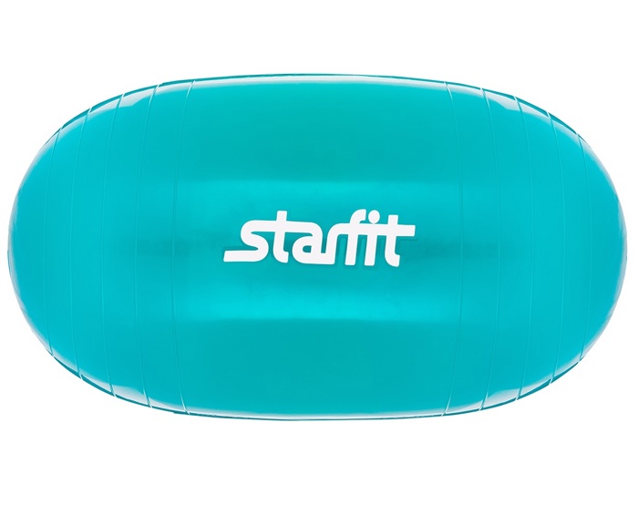 Гимнастический мяч Starfit GB-801 50х100см овальный (бирюзовый) Антивзрыв - фото
