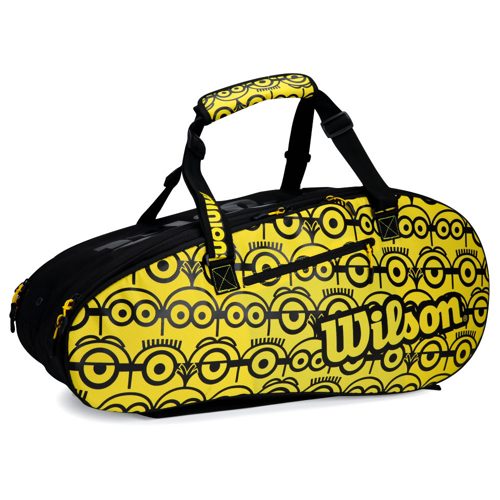 Чехол-сумка для ракеток Wilson Minions Tour 12 Pack WR8013701001 (черный/желтый) - фото