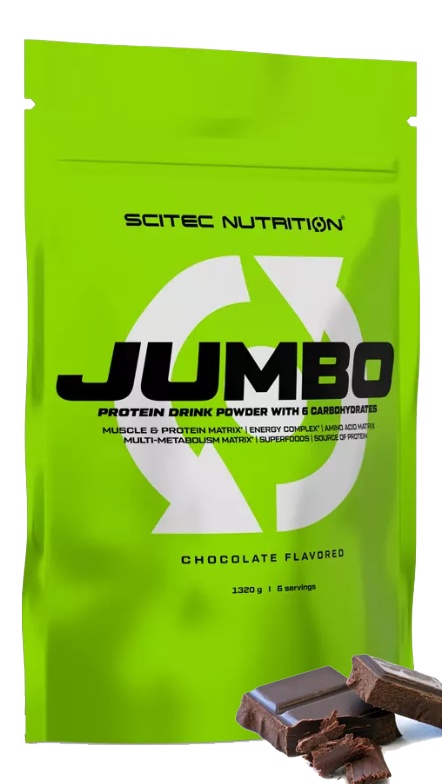 Гейнер высокобелковый Jumbo Scitec Nutrition 1320г (шоколад) - фото