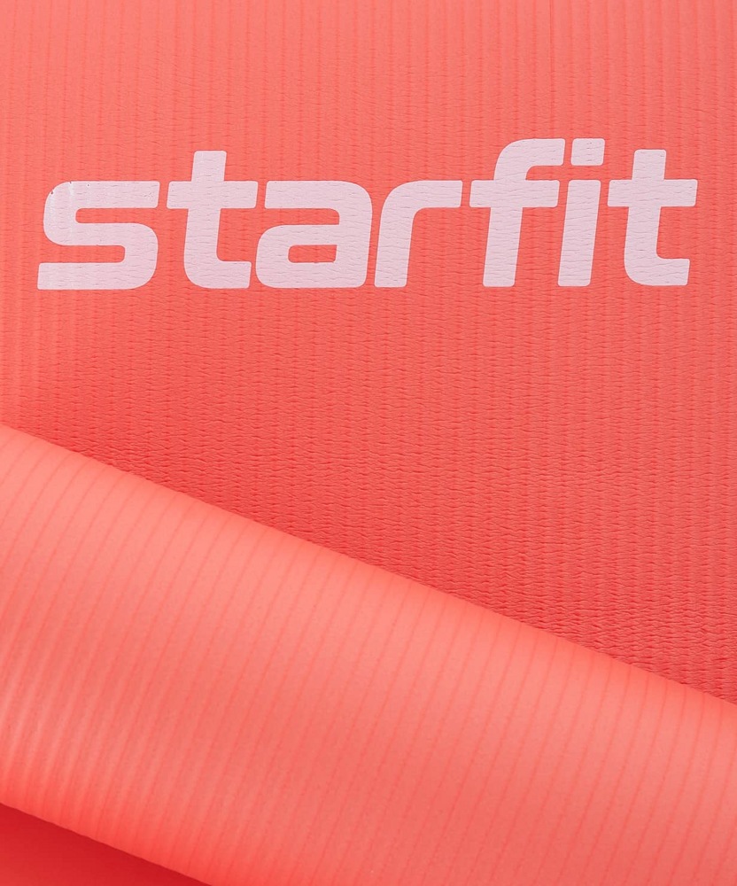 Коврик для фитнеса гимнастический Starfit FM-301 NBR 15мм (коралловый) - фото5