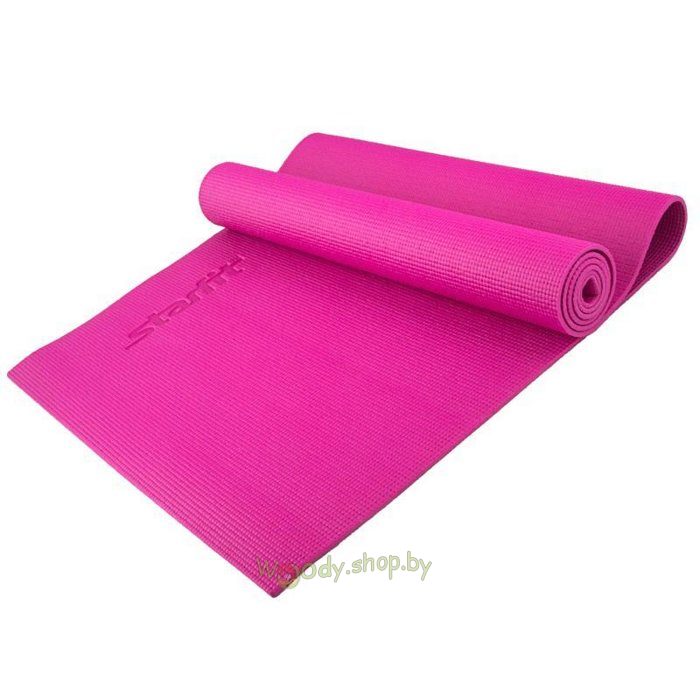 Коврик для фитнеса гимнастический Starfit FM-101 PVC 5мм (розовый) - фото