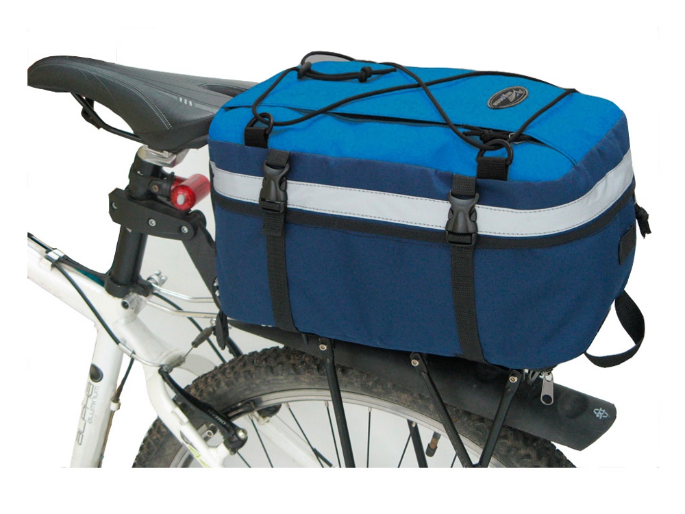 Велосумка на багажник Турлан Крок-15 л голубой/синий - фото