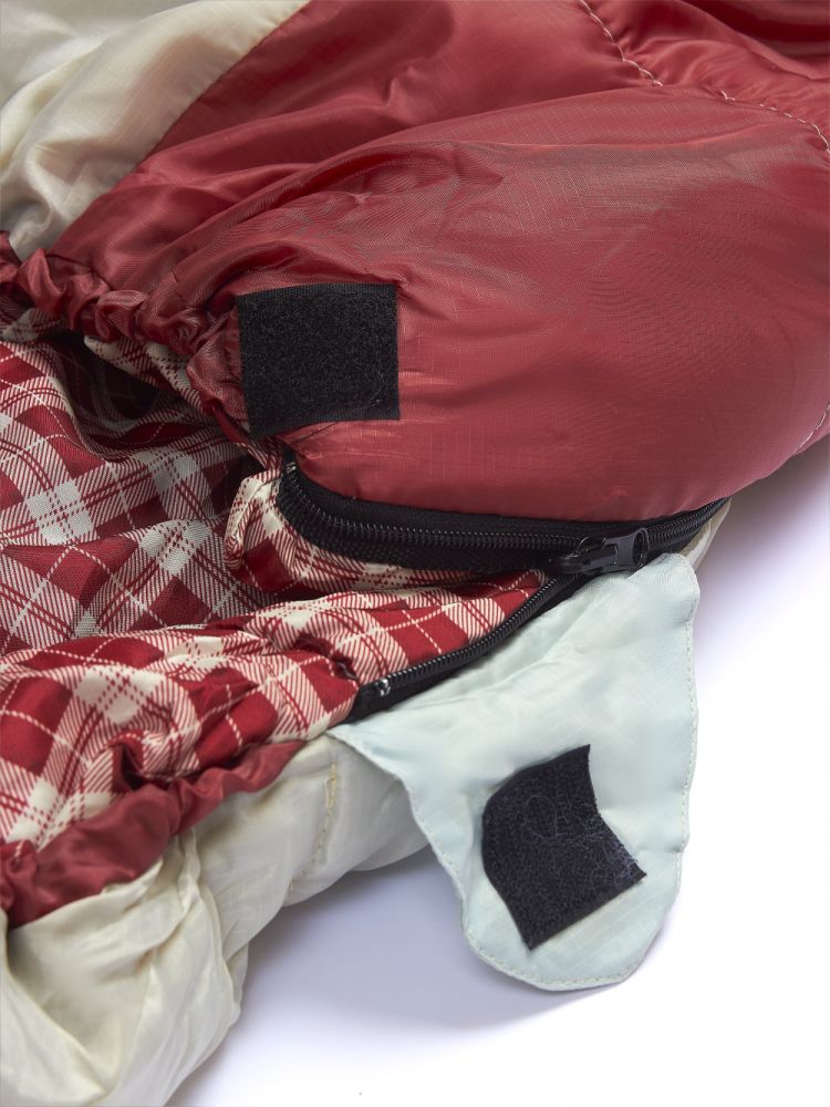 Спальный мешок туристический Atemi Quilt 250RN (правая молния, серый/красный) 250 гр/м3, +5, правый