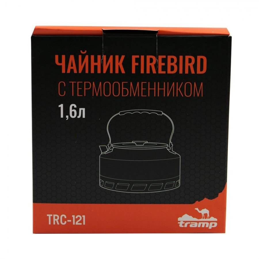 Чайник туристический c термообменником Tramp Firebird TRC-121 1,6 л (анодированный алюминий)