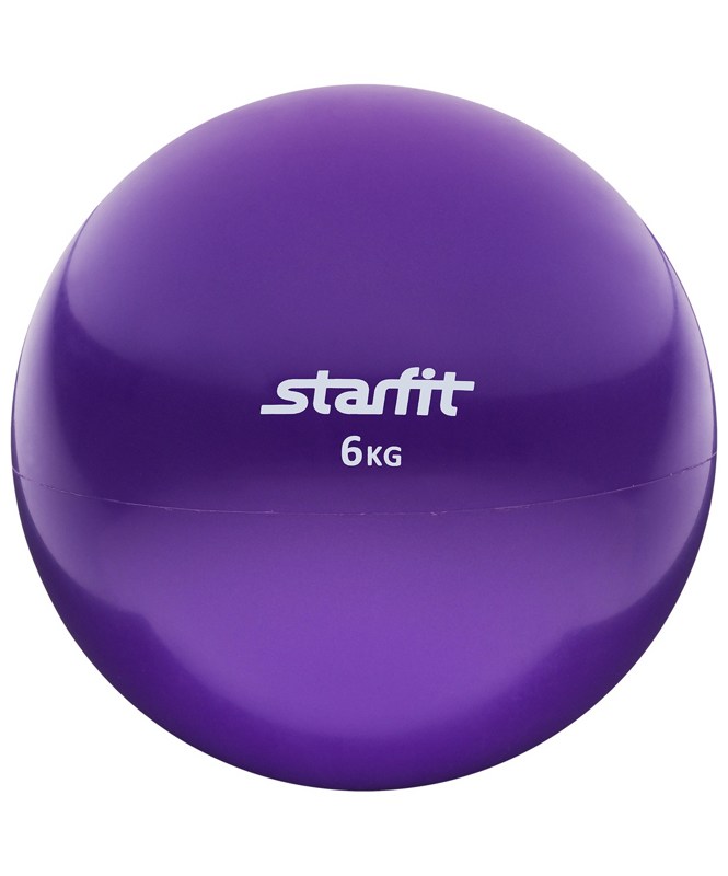 Мяч утяжеленный 6 кг (фиолетовый) STARFIT GB-703-6 - фото