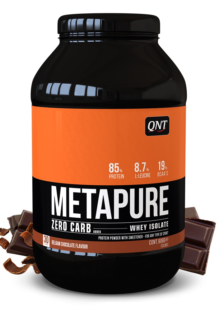 Протеин сывороточный (изолят) METAPURE ZC QNT 908г (бельгийский шоколад)