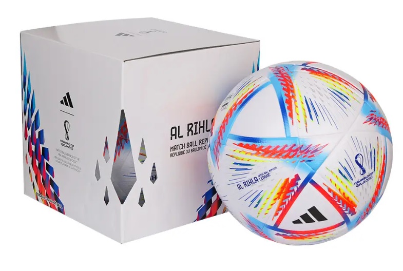 Мяч футбольный №4 Adidas Al Rihla League №4 Box - фото5