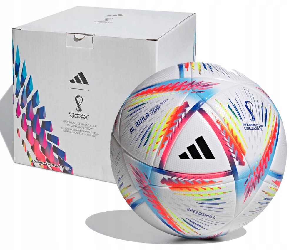Мяч футбольный №4 Adidas Al Rihla League №4 Box - фото