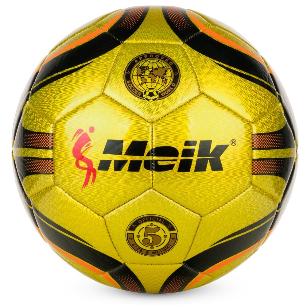 Мяч футбольный №5 Meik MK-064 Yellow - фото