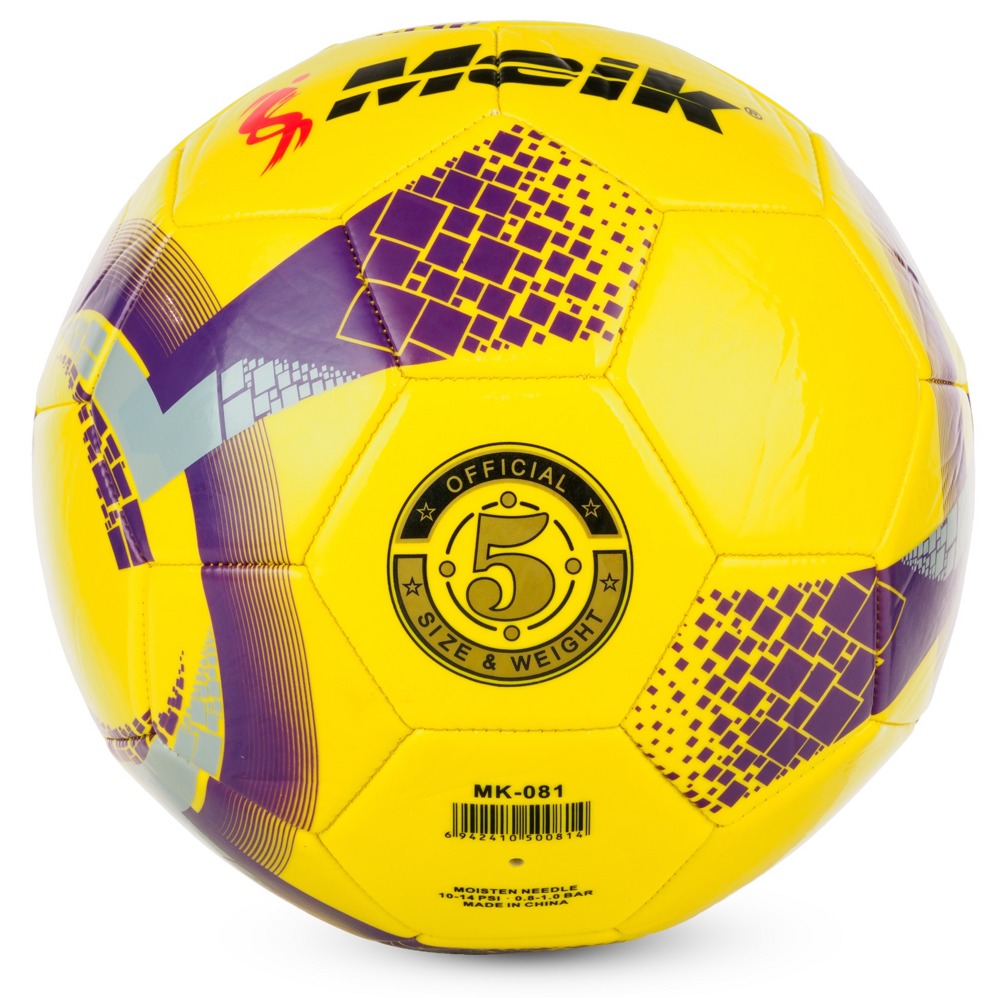 Мяч футбольный №5 Meik MK-081 Yellow - фото2