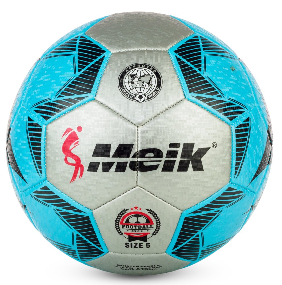 Мяч футбольный №5 Meik MK-139 Blue - фото