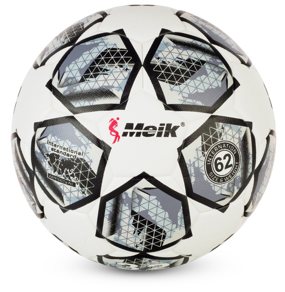 Мяч футбольный №5 Meik MK-169 Black - фото