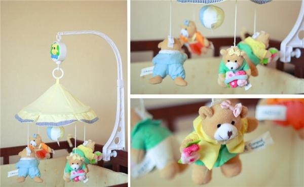 Музыкальная карусель с плюшевыми игрушками Canpol babies Медвежата под зонтиком 2/375 - фото2