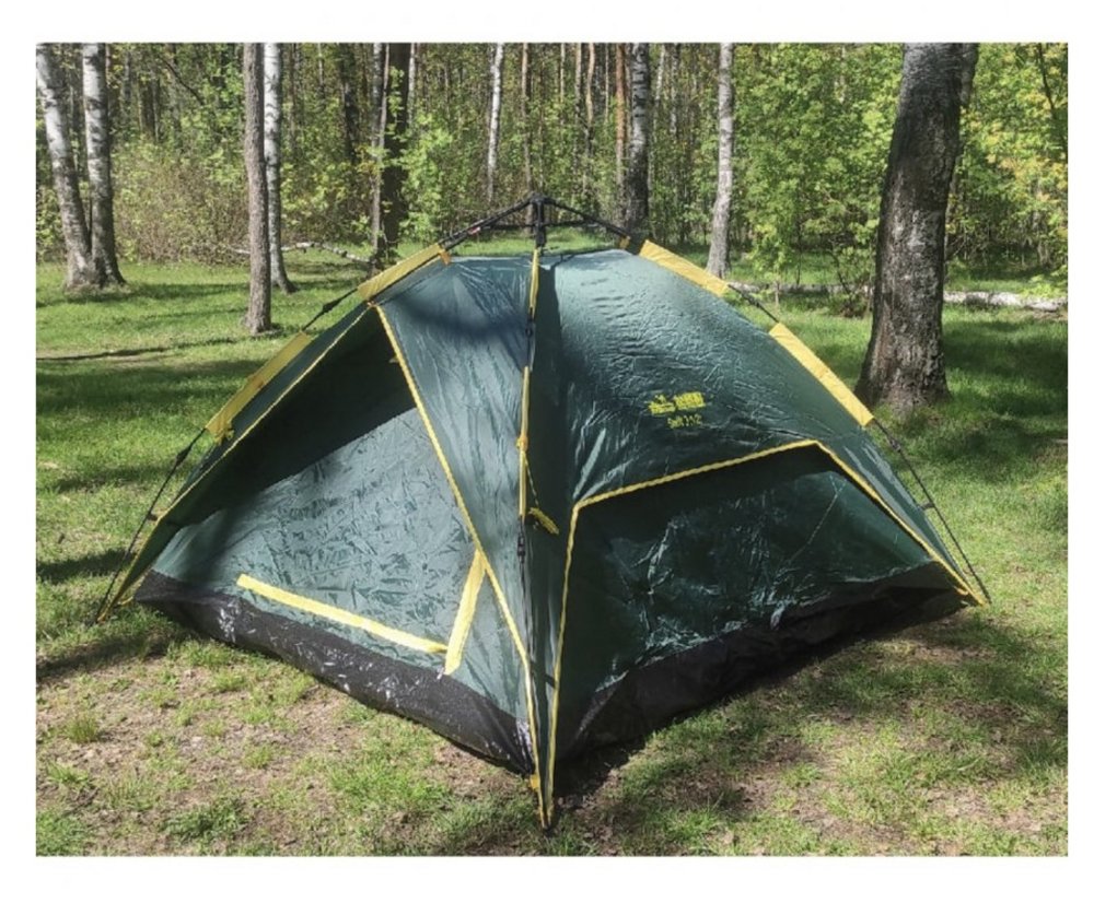 Палатка туристическая 3-х местная Tramp Swift 3 v2 (зеленый) Автоматическая