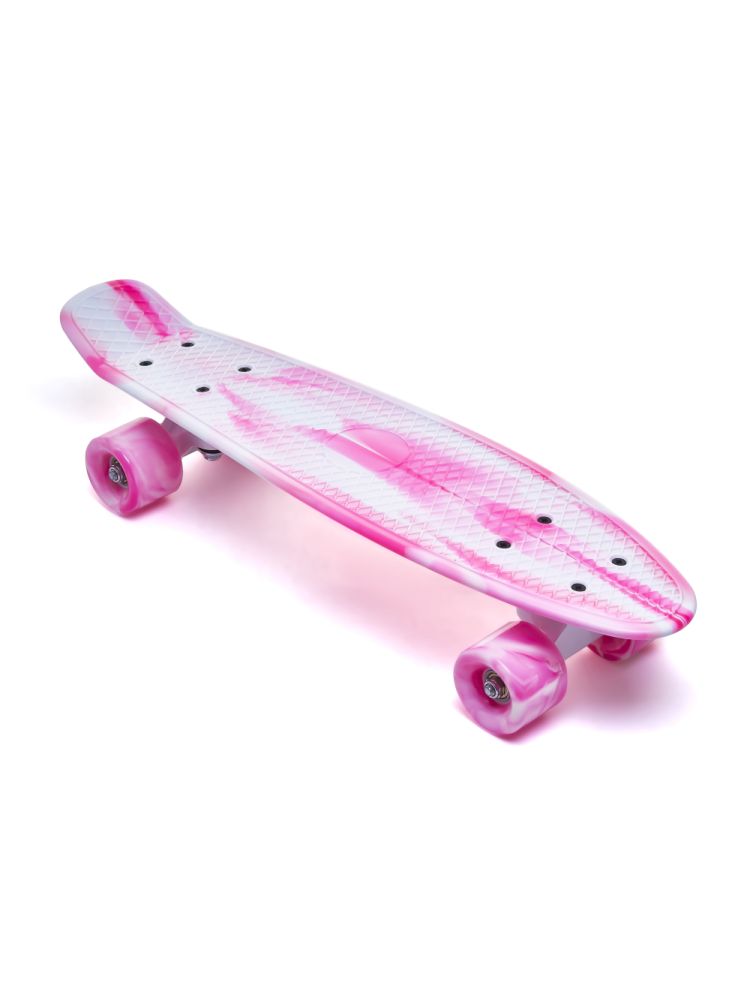 Пенни борд (скейтборд) ATEMI APB22D12 white/pink