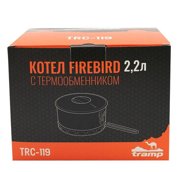 Котелок Tramp Firebird TRC-119 2,2л с термообменником (анодированный алюминий)