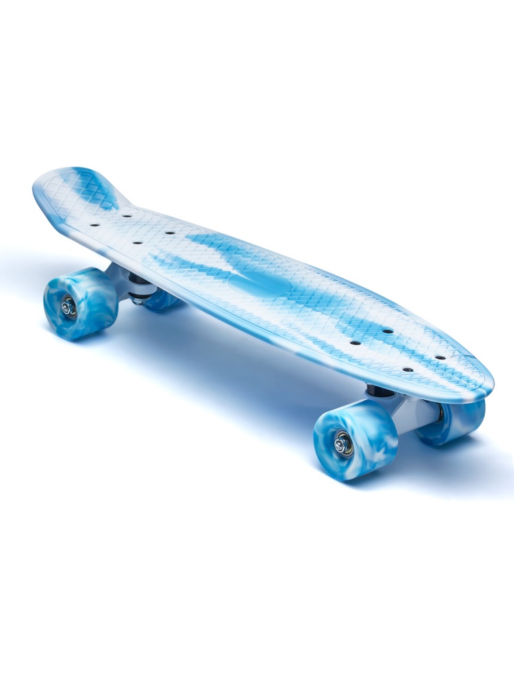 Пенни борд (скейтборд) ATEMI APB22D11 white/blue - фото3