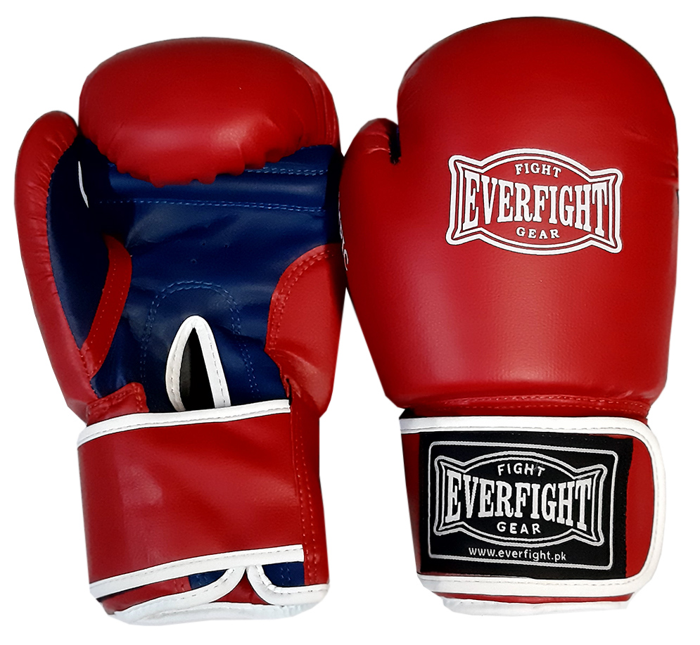 Боксерские перчатки EVERFIGHT EGB-524 OLYMPIC Red (10,12 унц.) - фото2