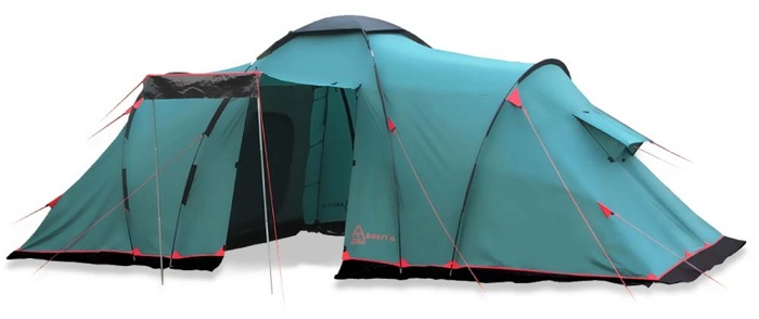 Палатка туристическая 4-х местная Tramp Brest 4 (V2) (5000 mm) - фото