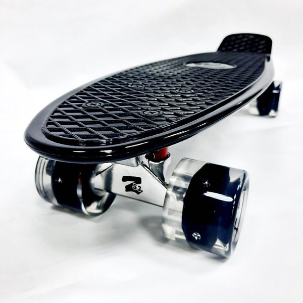 Пенни борд (скейтборд) Z53 Black Flash Led - фото2