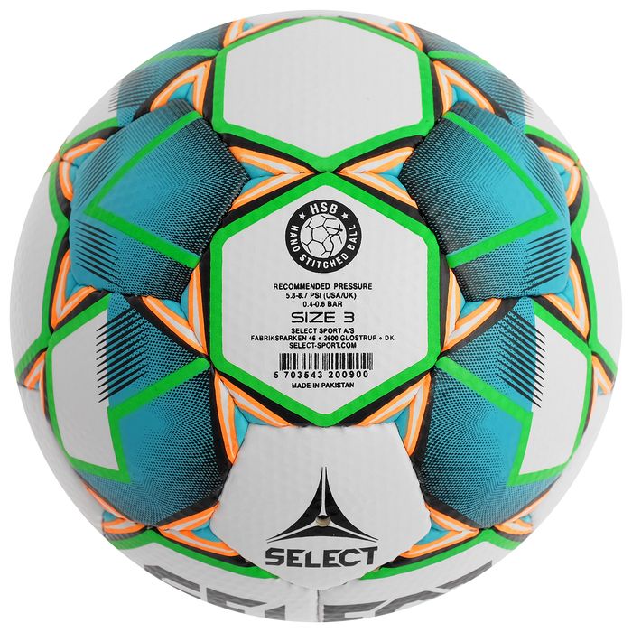 Мяч футбольный №3 Select Talento 3 white/blue/yellow - фото2
