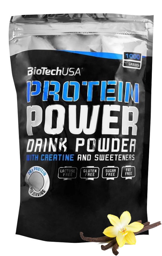 Протеин комплексный (соевый, казеин, сывороточный концентрат) Protein Power Biotech USA 1000г (ваниль)