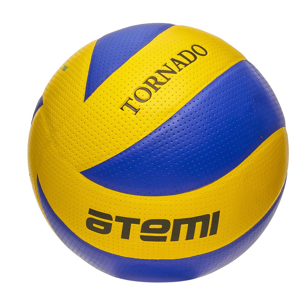 Мяч волейбольный №5 Atemi Tornado PVC yellow/blue - фото
