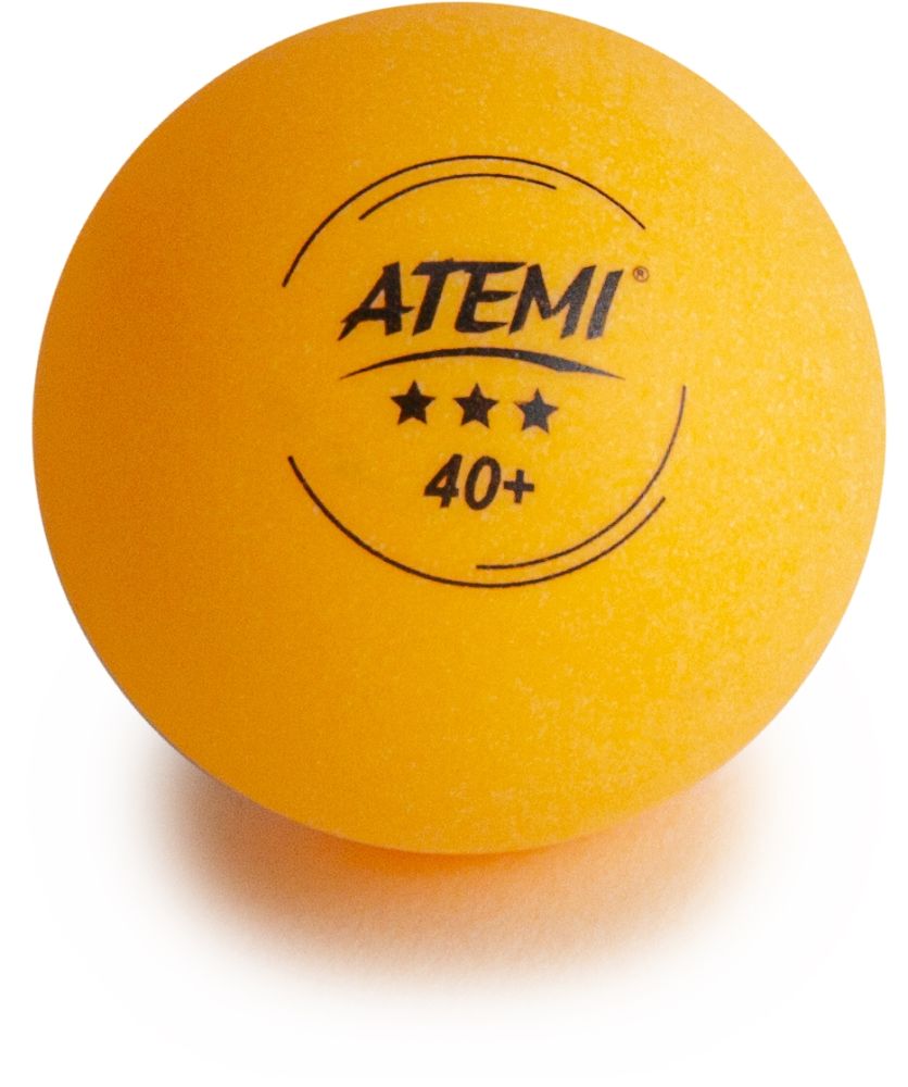 Мячи для настольного тенниса Atemi 3* оранжевые (6 шт) - фото2