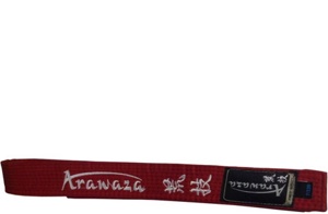 Пояс для единоборств Arawaza RED (65% полиэстер, 30% хлопок) 330см RBEKRED7 - фото