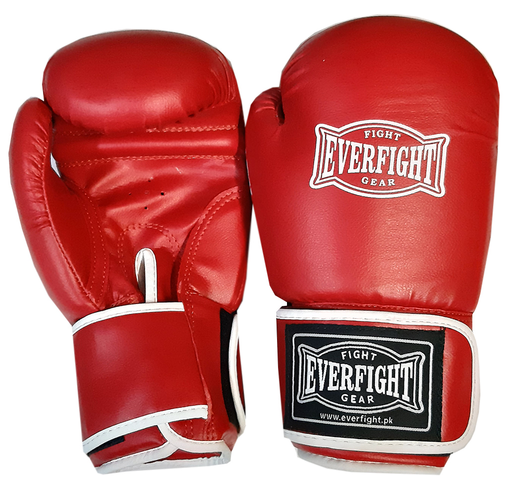 Боксерские перчатки EVERFIGHT EGB-522 SHARK Red (10 унц.) - фото2