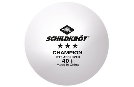 Мячи для настольного тенниса Schildkrot Champion ITTF 3* SLD-16062 (3 шт) - фото