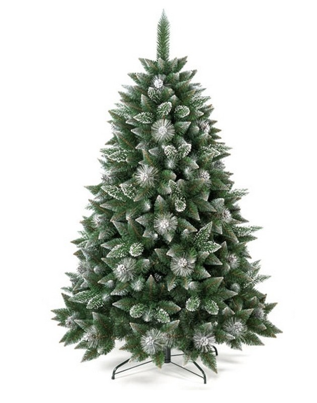 Искусственная сосна Christmas Tree Сосна Триумф с белыми кончиками BTF-12 1,2м - фото