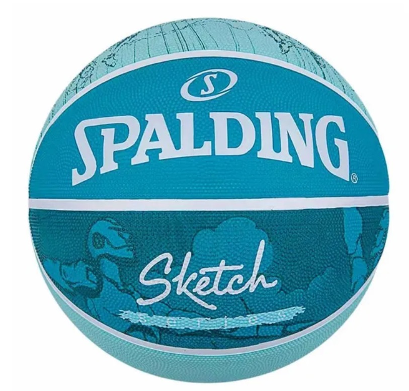 Мяч баскетбольный №7 Spalding Sketch blue - фото