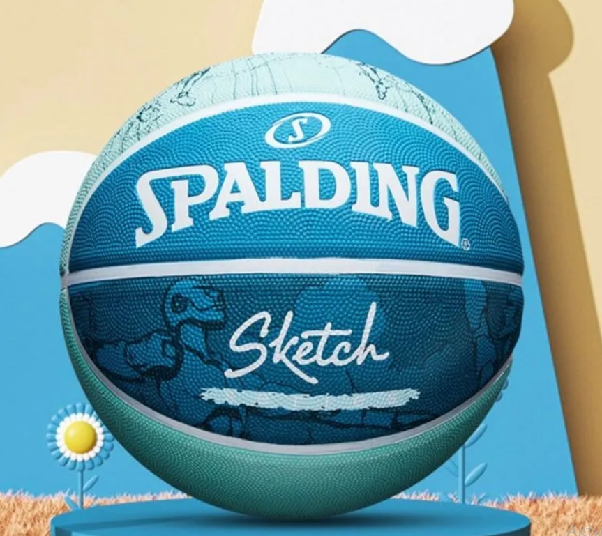 Мяч баскетбольный №7 Spalding Sketch blue