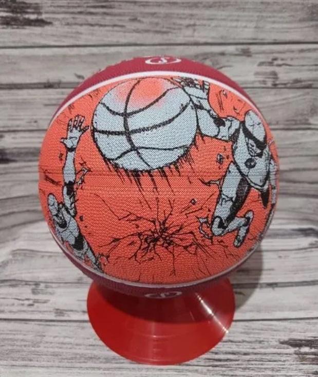 Мяч баскетбольный №7 Spalding Sketch red - фото5